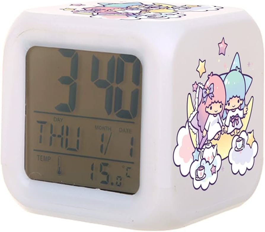 キキララLED点灯目覚まし時計 Amazon.co.jp: リトルツインスターズ キキララ 目覚まし時計